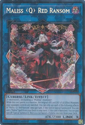 Maliss Q Red Ransom (MP25-EN125) - 2025 Mega-Pack Prismatic Secret Rare 1st Edition