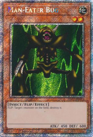 Man-Eater Bug (Platinum Secret Rare) (RA03-EN082) - Quarter Century Bonanza Platinum Secret Rare 1st Edition