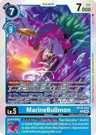 MarineBullmon - BT19-024 R - Rare