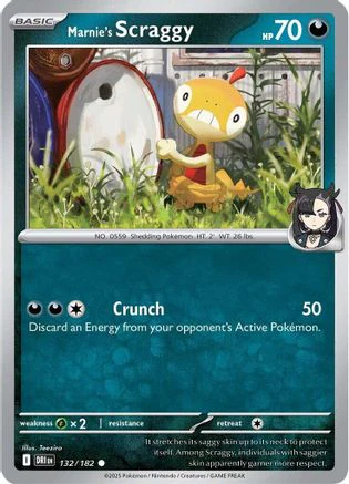 Marnie's Scraggy - 132/182 - Common Reverse Holo