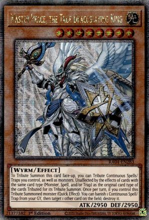 Master Peace, the True Dracoslaying King (Quarter Century Secret Rare) (RA04-EN283) - Quarter Century Stampede Quarter Century Secret Rare 1st Edition