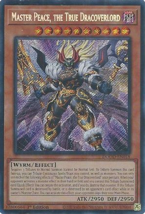 Master Peace, the True Dracoverlord (DOOD-EN018) - Doom of Dimensions Secret Rare 1st Edition