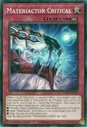 Materiactor Critical (SUDA-EN074) - Supreme Darkness Common / Short Print 1st Edition