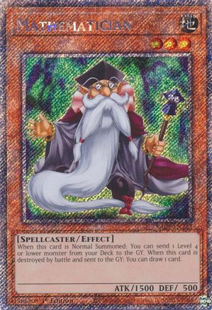 Mathematician (Platinum Secret Rare) (RA04-EN223) - Quarter Century Stampede Platinum Secret Rare 1st Edition