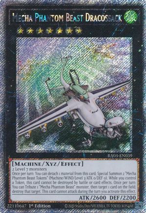Mecha Phantom Beast Dracossack (Platinum Secret Rare) (RA03-EN039) - Quarter Century Bonanza Platinum Secret Rare 1st Edition