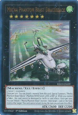 Mecha Phantom Beast Dracossack (UR) (RA03-EN039) - Quarter Century Bonanza Ultra Rare 1st Edition