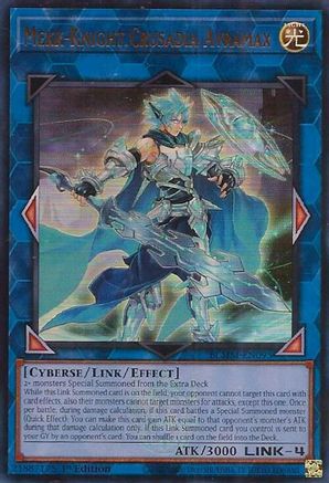 Mekk-Knight Crusadia Avramax (BLMM-EN095) - Battles of Legend: Monster Mayhem Ultra Rare 1st Edition