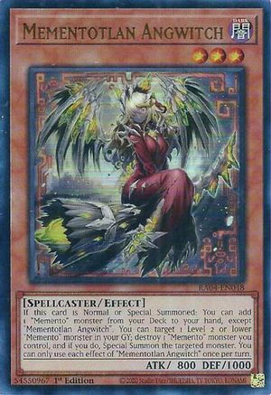 Mementotlan Angwitch (UR) (RA04-EN048) - Quarter Century Stampede Ultra Rare 1st Edition