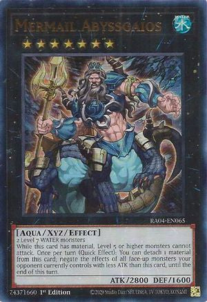 Mermail Abyssgaios (UR) (RA04-EN065) - Quarter Century Stampede Ultra Rare 1st Edition
