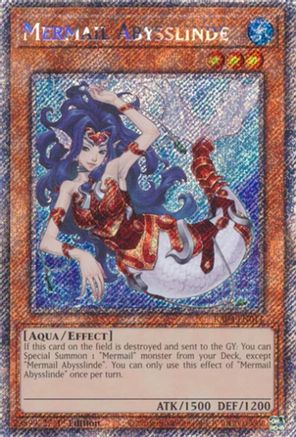 Mermail Abysslinde (Platinum Secret Rare) (RA04-EN011) - Quarter Century Stampede Platinum Secret Rare 1st Edition
