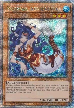 Mermail Abysslinde (Quarter Century Secret Rare) (RA04-EN011) - Quarter Century Stampede Quarter Century Secret Rare 1st Edition