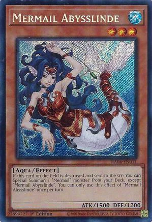 Mermail Abysslinde (Secret Rare) (RA04-EN011) - Quarter Century Stampede Secret Rare 1st Edition