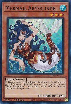 Mermail Abysslinde (RA04-EN011) - Quarter Century Stampede Super Rare 1st Edition