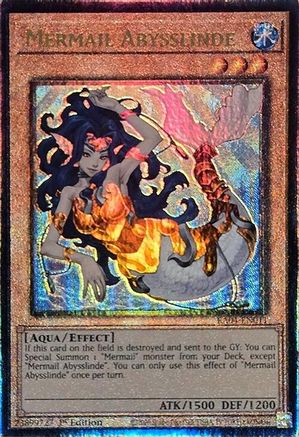 Mermail Abysslinde (PUR) (RA04-EN011) - Quarter Century Stampede Prismatic Ultimate Rare 1st Edition
