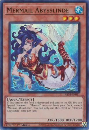 Mermail Abysslinde (UR) (RA04-EN011) - Quarter Century Stampede Ultra Rare 1st Edition