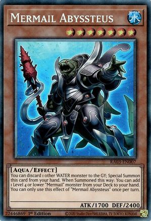 Mermail Abyssteus (PCR) (RA03-EN007) - Quarter Century Bonanza Prismatic Collector's Rare 1st Edition