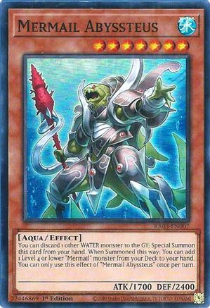 Mermail Abyssteus (RA03-EN007) - Quarter Century Bonanza Super Rare 1st Edition