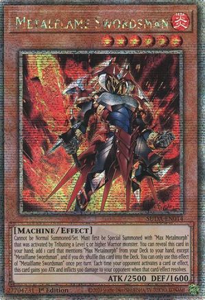 Metalflame Swordsman (Quarter Century Secret Rare) (SUDA-EN014) - Supreme Darkness Quarter Century Secret Rare 1st Edition