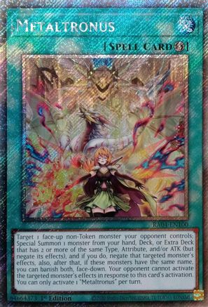 Metaltronus (Platinum Secret Rare) (RA04-EN100) - Quarter Century Stampede Platinum Secret Rare 1st Edition