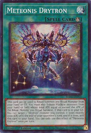 Meteonis Drytron (RA04-EN096) - Quarter Century Stampede Super Rare 1st Edition