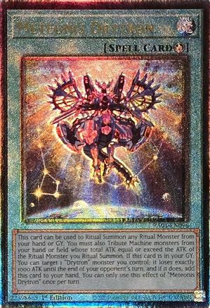 Meteonis Drytron (PUR) (RA04-EN096) - Quarter Century Stampede Prismatic Ultimate Rare 1st Edition