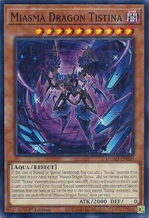 Miasma Dragon Tistina (DUAD-EN020) - Duelist's Advance Common / Short Print 1st Edition
