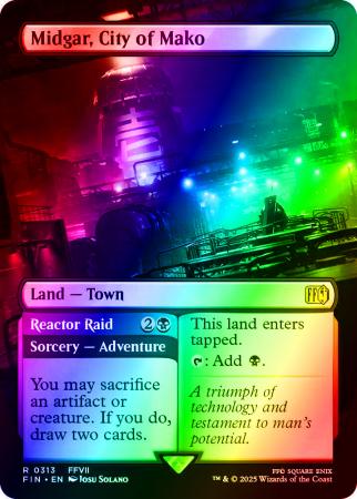 Midgar, City of Mako (Borderless) - 0313 - Foil