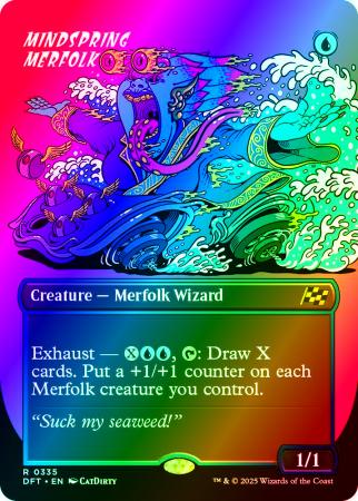 Mindspring Merfolk (Borderless) - 0335 - Foil