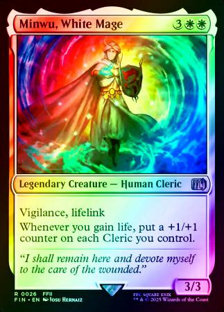 Minwu, White Mage - 0026 - Foil