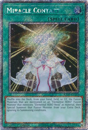 Miracle Contact (Platinum Secret Rare) (RA03-EN253) - Quarter Century Bonanza Platinum Secret Rare 1st Edition