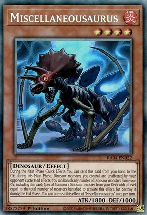 Miscellaneousaurus (PCR) (RA04-EN022) - Quarter Century Stampede Collector's Rare 1st Edition