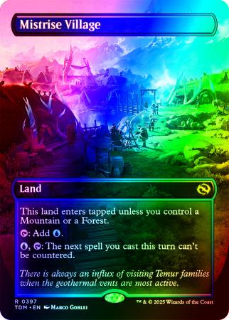 Mistrise Village (Borderless) - 0397 - Foil