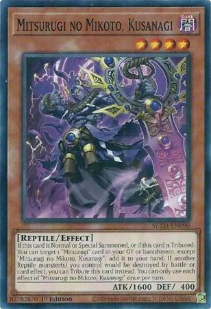Mitsurugi no Mikoto, Kusanagi (SUDA-EN090) - Supreme Darkness Common / Short Print 1st Edition