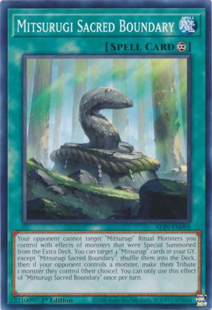 Mitsurugi Sacred Boundary (ALIN-EN095) - Alliance Insight Common / Short Print 1st Edition