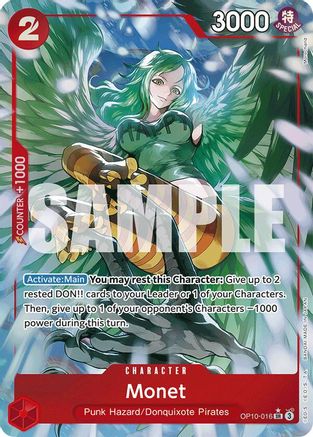 Monet (Parallel) - OP10-016 - Super Rare Foil