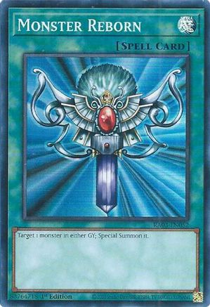 Monster Reborn (RA03-EN052) - Quarter Century Bonanza Super Rare 1st Edition