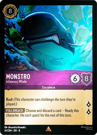 Monstro - Infamous Whale - 064/204 - Rare Cold Foil