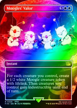 Moogles' Valor (Borderless) - 0326 - Foil