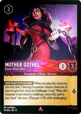 Mother Gothel - Knows What's Best - 070/204 - Rare Cold Foil