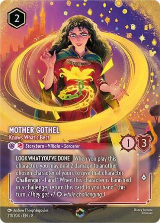 Mother Gothel - Knows What's Best (Alternate Art) - 211/204 - Enchanted Holofoil