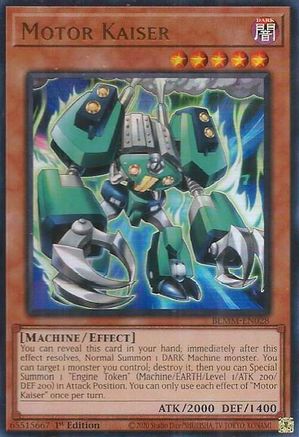 Motor Kaiser (BLMM-EN028) - Battles of Legend: Monster Mayhem Ultra Rare 1st Edition