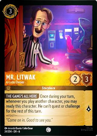 Mr. Litwak - Arcade Owner - 24/204 - Common Cold Foil