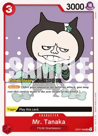 Mr. Tanaka (OP07-008) - 500 Years in the Future Pre-Release Cards