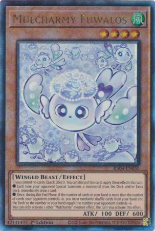Mulcharmy Fuwalos (PUR) (RA04-EN050) - Quarter Century Stampede Prismatic Ultimate Rare 1st Edition