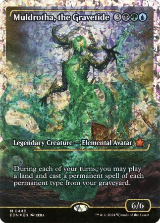 Muldrotha, the Gravetide (Showcase) (Fracture Foil) - 0440 - Foil