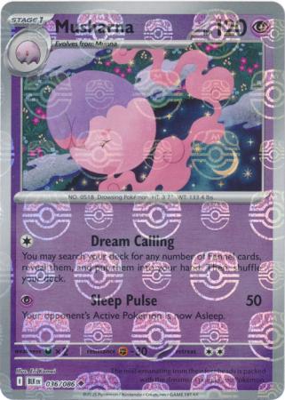 Musharna (Master Ball Pattern) - 039/086 - Uncommon Reverse Holo