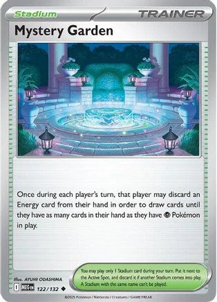 Mystery Garden 122/132 - Reverse Holofoil ME01 Mega Evolution - Uncommon