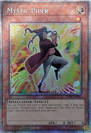 Mystic Piper (Platinum Secret Rare) (RA04-EN005) - Quarter Century Stampede Platinum Secret Rare 1st Edition