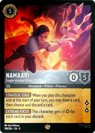 Namaari - Single-Minded Rival - 198/204 - Legendary Cold Foil