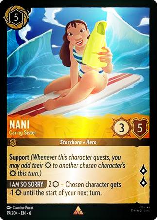 Nani - Caring Sister - 19/204 - Rare Cold Foil